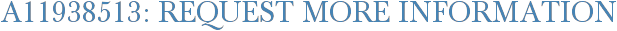 A11938513: Request More Information