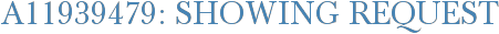 A11939479: Showing Request
