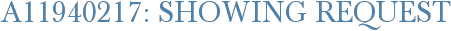 A11940217: Showing Request