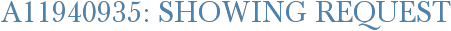 A11940935: Showing Request