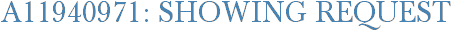 A11940971: Showing Request