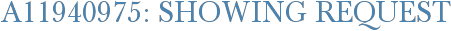 A11940975: Showing Request
