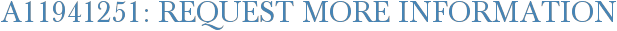 A11941251: Request More Information