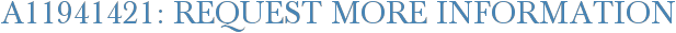 A11941421: Request More Information