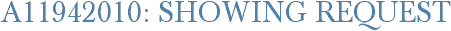 A11942010: Showing Request