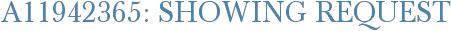 A11942365: Showing Request