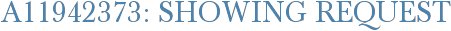 A11942373: Showing Request