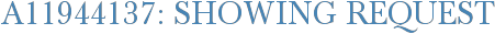 A11944137: Showing Request