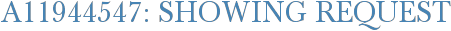 A11944547: Showing Request