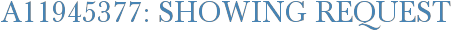 A11945377: Showing Request