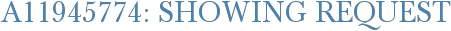 A11945774: Showing Request
