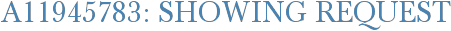 A11945783: Showing Request