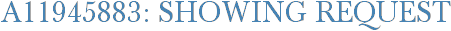 A11945883: Showing Request