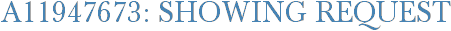 A11947673: Showing Request