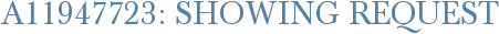 A11947723: Showing Request