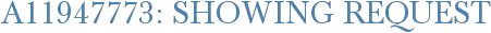 A11947773: Showing Request