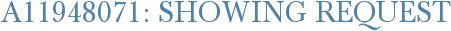 A11948071: Showing Request