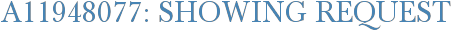 A11948077: Showing Request
