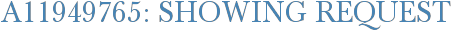 A11949765: Showing Request