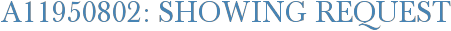 A11950802: Showing Request