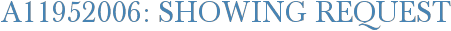 A11952006: Showing Request