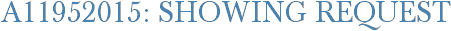 A11952015: Showing Request