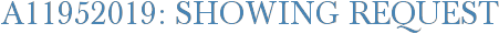 A11952019: Showing Request