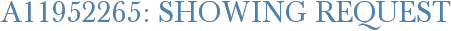 A11952265: Showing Request
