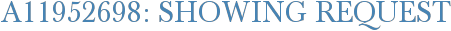 A11952698: Showing Request