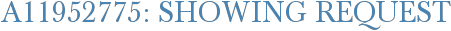A11952775: Showing Request