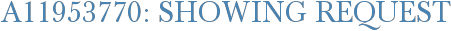 A11953770: Showing Request