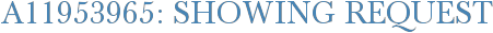 A11953965: Showing Request