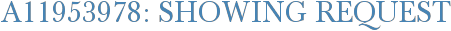 A11953978: Showing Request
