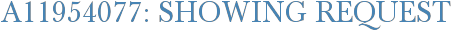 A11954077: Showing Request