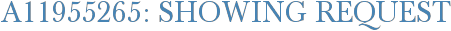 A11955265: Showing Request