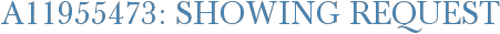A11955473: Showing Request