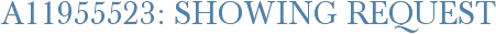 A11955523: Showing Request