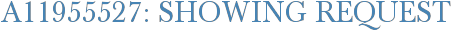 A11955527: Showing Request