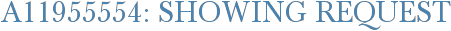 A11955554: Showing Request