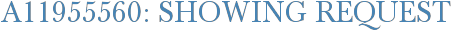 A11955560: Showing Request