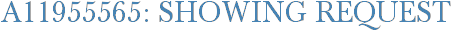 A11955565: Showing Request