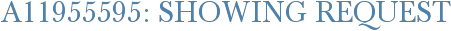 A11955595: Showing Request