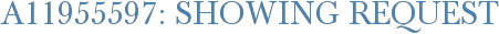 A11955597: Showing Request