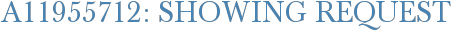 A11955712: Showing Request