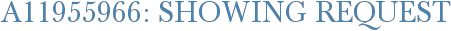 A11955966: Showing Request
