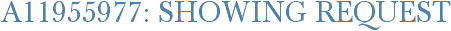 A11955977: Showing Request