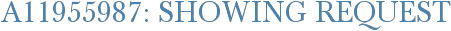 A11955987: Showing Request