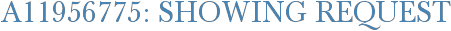 A11956775: Showing Request