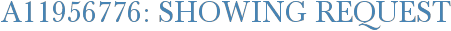 A11956776: Showing Request
