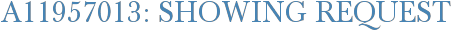 A11957013: Showing Request